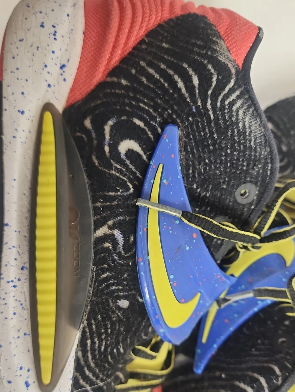 Nike KD Pop Art 2021 SZ 8/41 - Black/Blue/Yellow/Red Shoes Comfortsble Unique